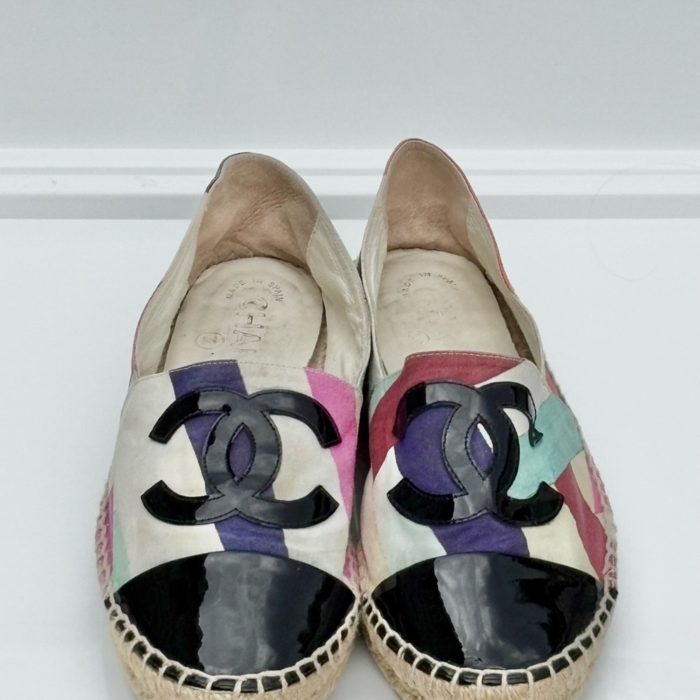 Chanel Colorful Patchwork Espadrilles - image 2